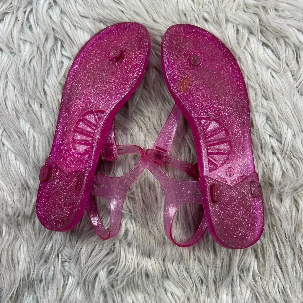 Kate Spade New York Glitter Thong Slingback Jelly Sandals‎